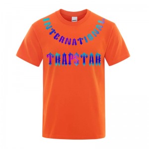 Trapstar 3D Printed Tiger T-shirts Herren Orange Schweiz | SE56-923