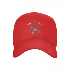 Trapstar Baseball black Cap Hüte Herren Rot Schweiz | IP17-529