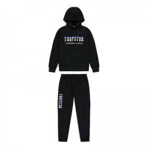 Trapstar Black Decoded Chenille 2.0 Mit Kapuze Trainingsanzug Herren Schwarz Schweiz | YA31-353