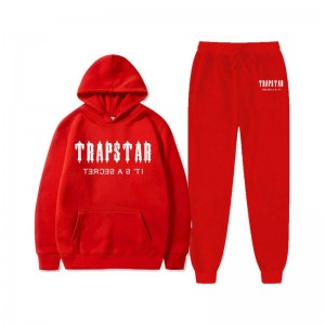 Trapstar Chenille Decoded Mit Kapuze Trainingsanzug Herren Rot Schweiz | GL86-486