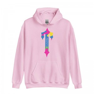 Trapstar Colorful Logo Rainbow Hoodie Herren Rosa Schweiz | CU41-236