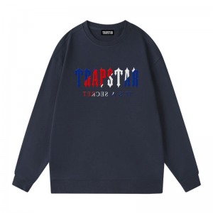 Trapstar Crewneck It’s A Secret Galaxy Sweatshirts Herren NavyBlue Schweiz | KA68-101