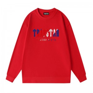 Trapstar Crewneck It’s A Secret Galaxy Sweatshirts Herren Rot Schweiz | RJ84-613