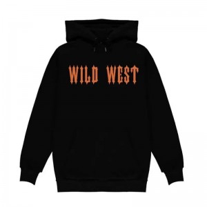 Trapstar Fleece Central Cee Trap Star Wild West Hoodie Herren Schwarz Schweiz | QH78-878