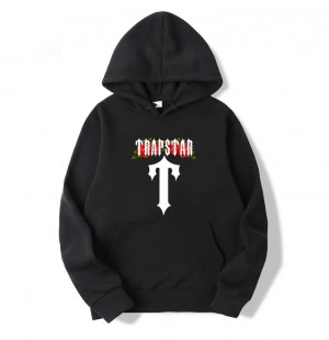 Trapstar Flowers Hoodie Herren Schwarz Schweiz | MV16-828