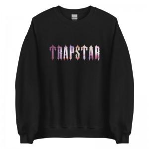 Trapstar Funny Galaxy Sweatshirts Herren Schwarz Schweiz | PD19-138