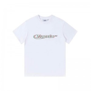 Trapstar Ghost Letter Logo Print T-shirts Herren Weiß Schweiz | JU70-740