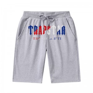 Trapstar Irongate Arch Chenille Kurze Hose Herren Grau Schweiz | UW54-036