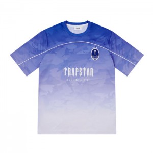 Trapstar Irongate Football Jersey T-shirts Herren Blau Schweiz | LI88-769