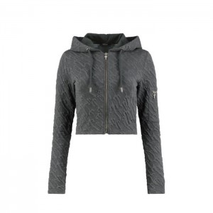 Trapstar Jacquard Fitted Zip Hoodie Hoodie Damen Grau Schweiz | ZN37-017