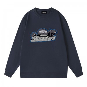 Trapstar London Its Shooters Logo Sweatshirts Herren NavyBlue Schweiz | SP92-239