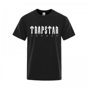 Trapstar London Letter Printed T-shirts Herren Schwarz Schweiz | ZM15-792