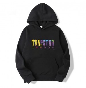 Trapstar London Print Hoodie Herren Schwarz Schweiz | NF31-746