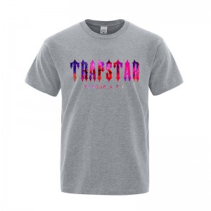 Trapstar London Sunset It's a Secret T-shirts Herren Grau Schweiz | ET27-784