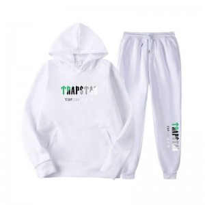 Trapstar Printed Autumn Winter Warm Sportswear Trainingsanzug Herren Weiß Schweiz | OD92-923