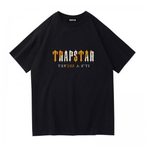 Trapstar Shinning Galaxy its a Secret T-shirts Herren Schwarz Schweiz | OC11-191