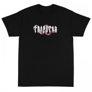 Trapstar Snake T-shirts Herren Schlangenoptik Schwarz Schweiz | HF85-539