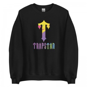 Trapstar T-For Print Sweatshirts Herren Schwarz Schweiz | LM07-693