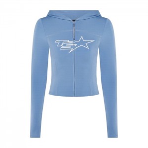 Trapstar TS-Star Zip Oberteil Damen Blau Schweiz | JT67-291