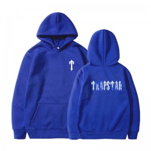 Trapstar T Pattern Hoodie Herren Blau Schweiz | RR25-716