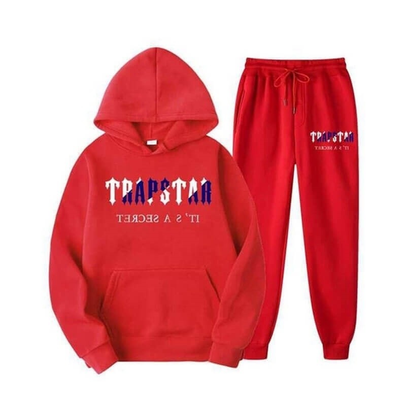 Trapstar Chenille Decoded Mit Kapuze Trainingsanzug Herren Rot Schweiz | DI77-739