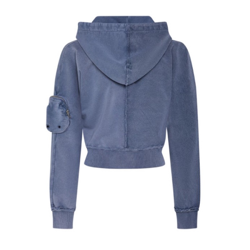 Trapstar Construct Batwing Hoodie Hoodie Damen Blau Schweiz | DN65-082