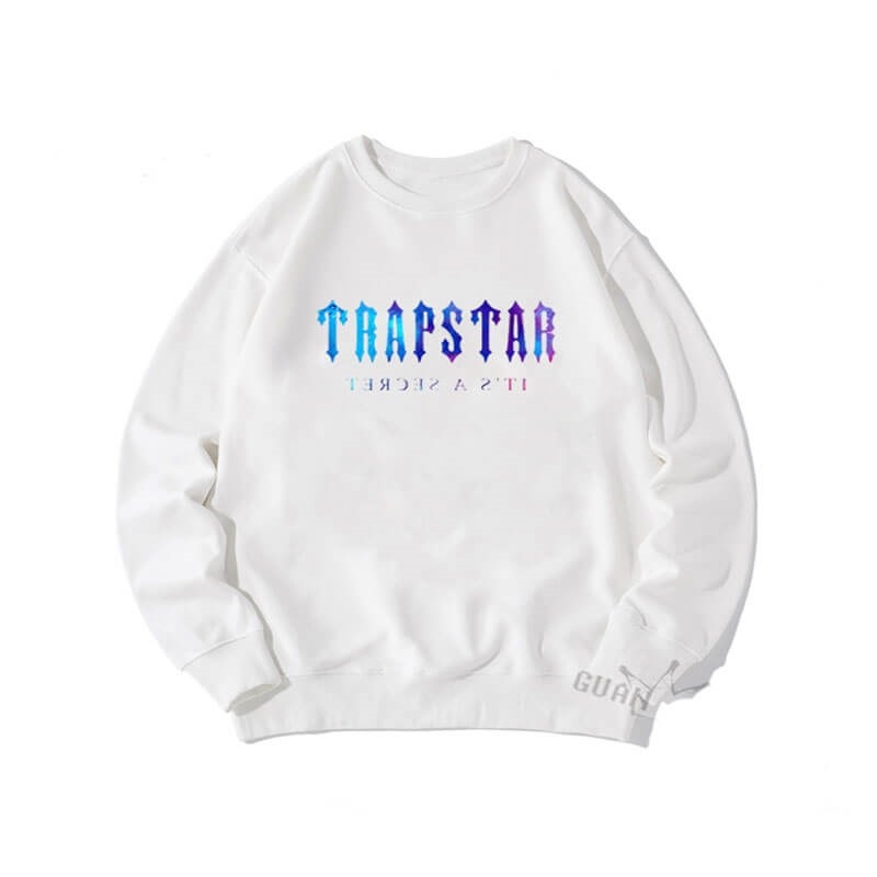 Trapstar Crewneck It\'s a Secret Sweatshirts Herren Weiß Schweiz | QC62-503