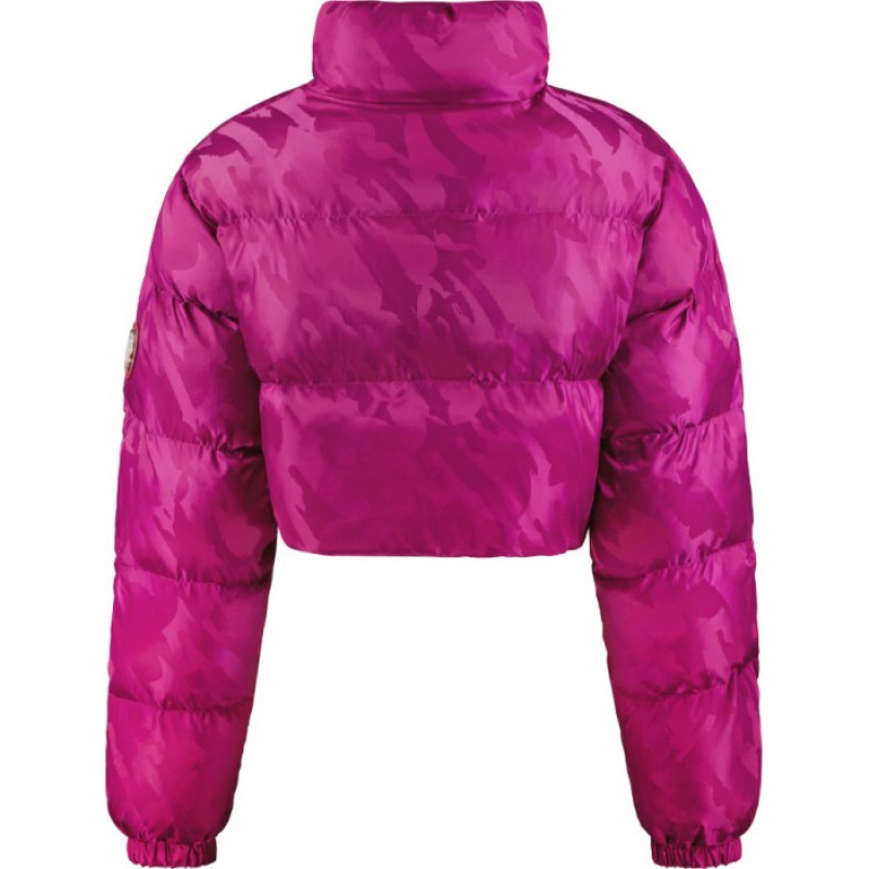 Trapstar Cropped T Jacquard Puffer Oberbekleidung Herren Fuchsie Rosa Schweiz | WH78-645