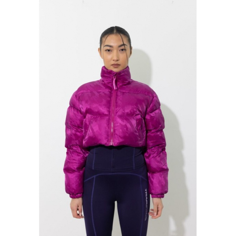 Trapstar Cropped T Jacquard Puffer Oberbekleidung Herren Fuchsie Rosa Schweiz | WH78-645