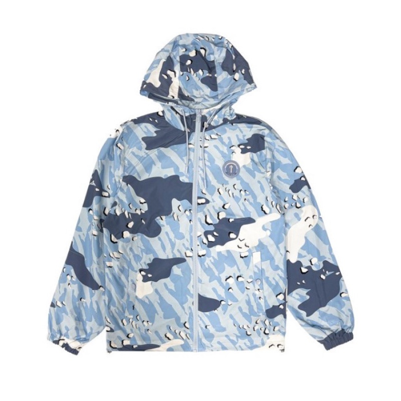 Trapstar Decoded Camo Windbreaker Oberbekleidung Herren Blau Camouflage Schweiz | IZ36-499