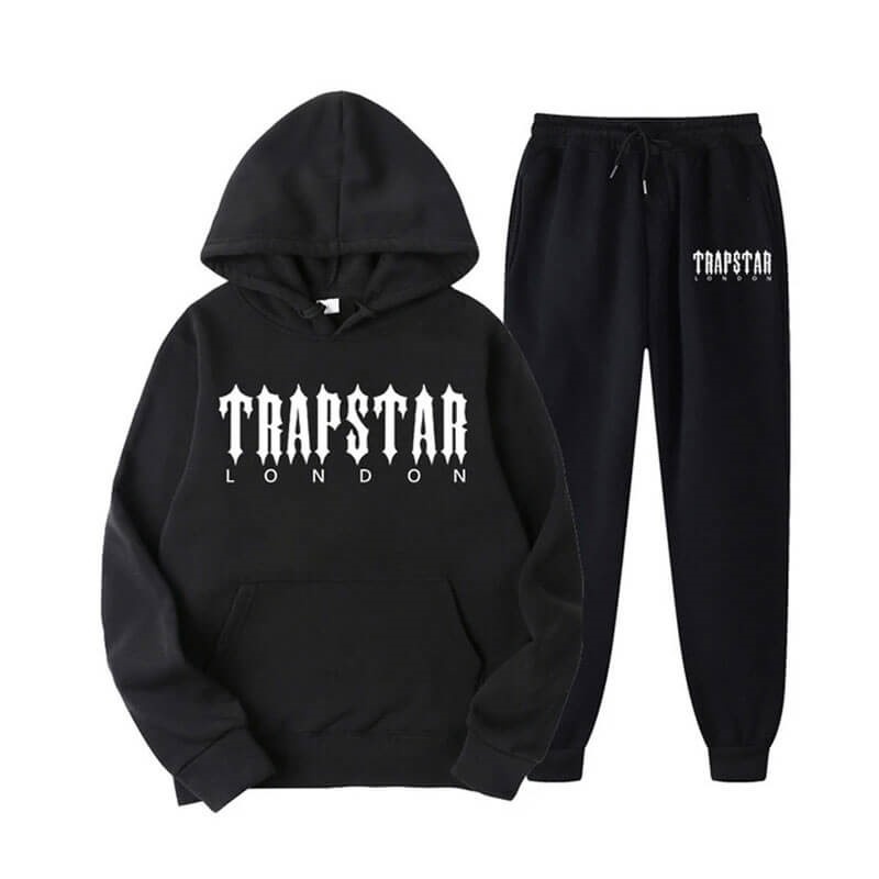 Trapstar Fleece London Shining Trainingsanzug Herren Schwarz Schweiz | GT12-679