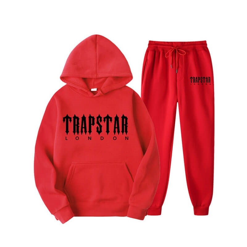 Trapstar Fleece London Trainingsanzug Herren Rot Schweiz | RC94-786