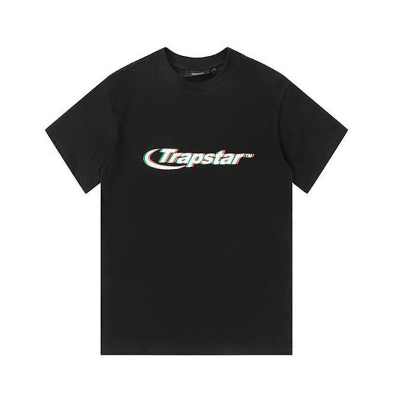 Trapstar Ghost Letter Logo Print T-shirts Herren Schwarz Schweiz | ZF75-369