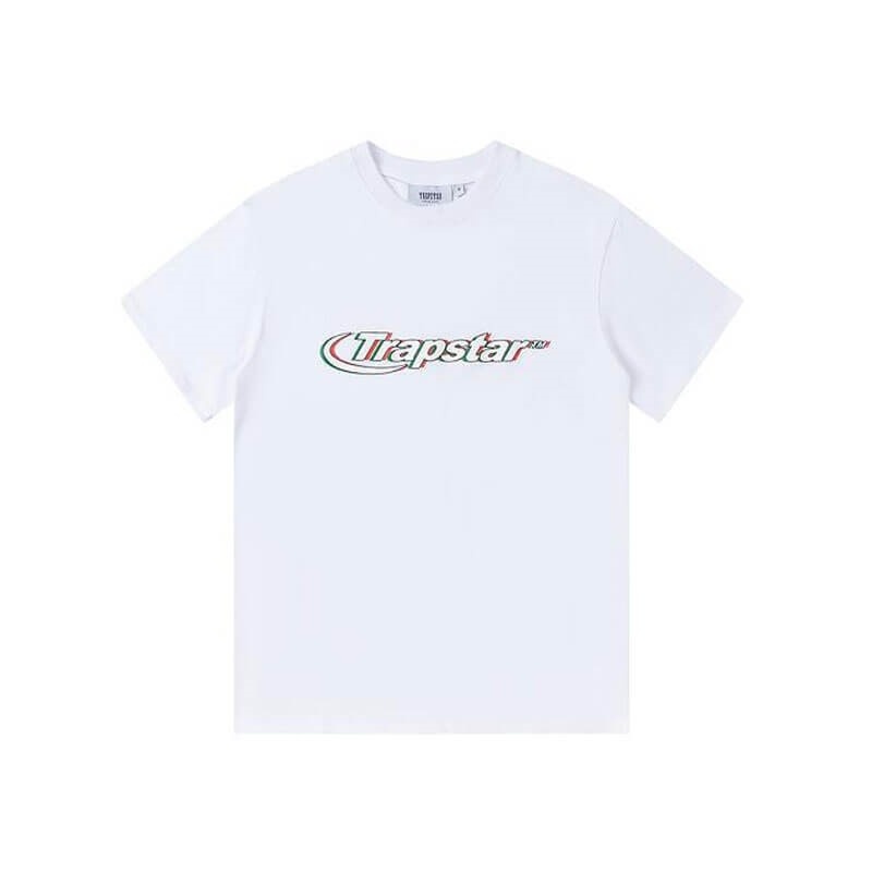 Trapstar Ghost Letter Logo Print T-shirts Herren Weiß Schweiz | JU70-740