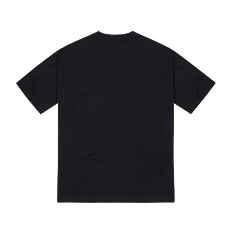 Trapstar Hyperdrive Embroidered Tee T-shirts Herren Schwarz Blau Schweiz | PT26-609