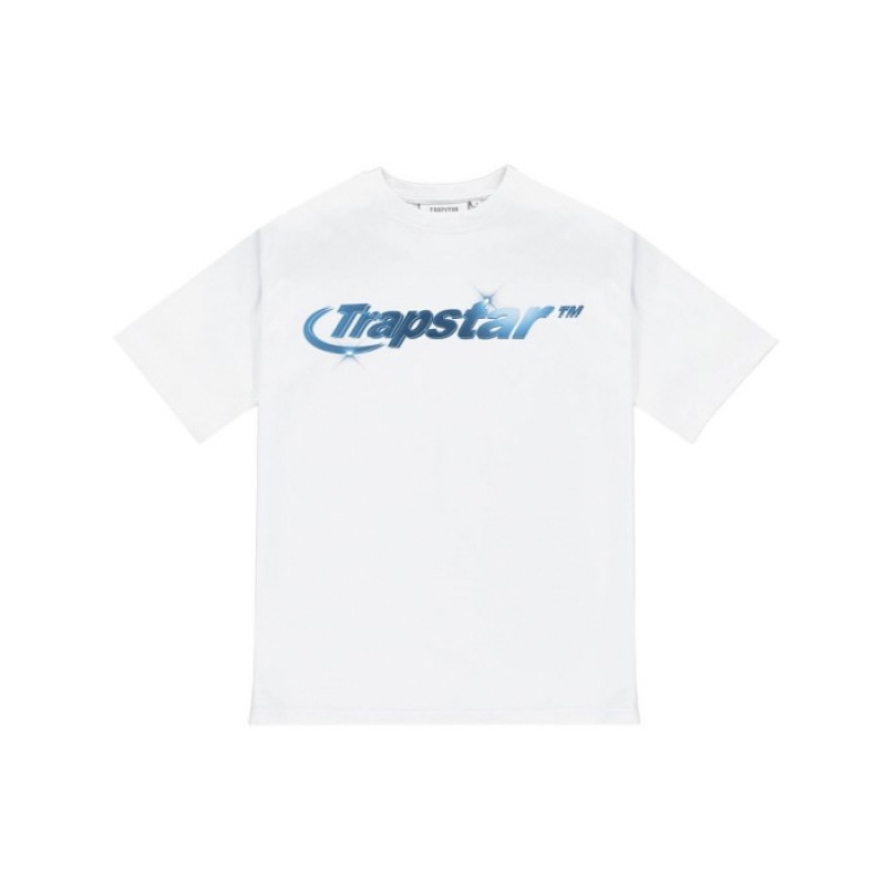 Trapstar Hyperdrive High Density Tee T-shirts Herren Weiß Schweiz | OJ28-933