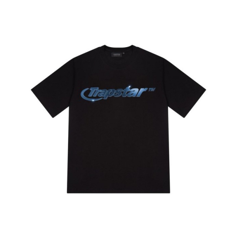 Trapstar Hyperdrive High Density Tee T-shirts Herren Schwarz Schweiz | WH44-076