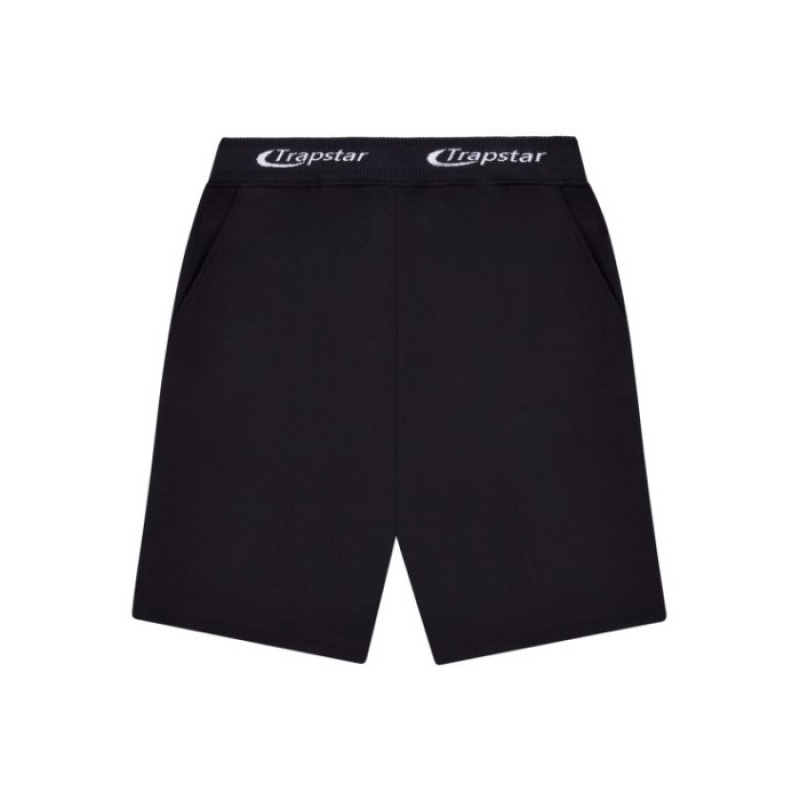 Trapstar Hyperdrive Rib Hoodie Shorts Set Trainingsanzug Herren Schwarz Schweiz | XN24-963