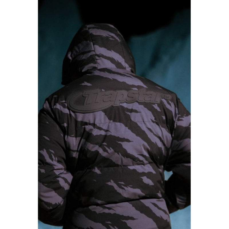 Trapstar Hyperdrive Technical Puffer Oberbekleidung Herren Grau Camouflage Schweiz | JU09-498