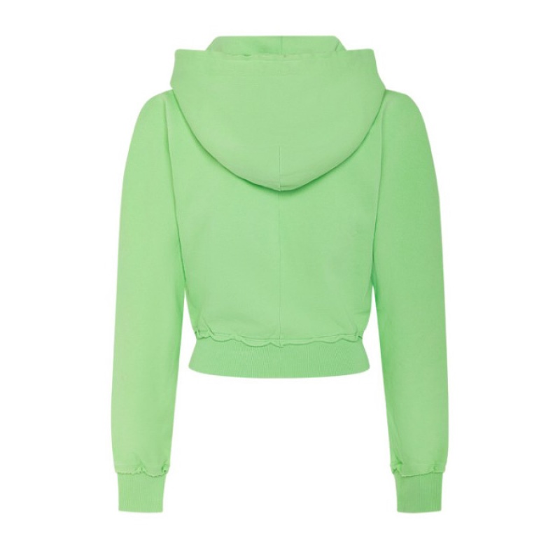 Trapstar Irongate Cropped Batwing Zip Hoodie Hoodie Damen Grün Schweiz | AK72-539