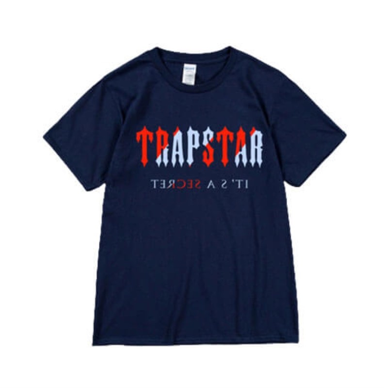 Trapstar It\'s a Secret Kurzes Sleeve T-shirts Herren Blau Schweiz | MP26-212