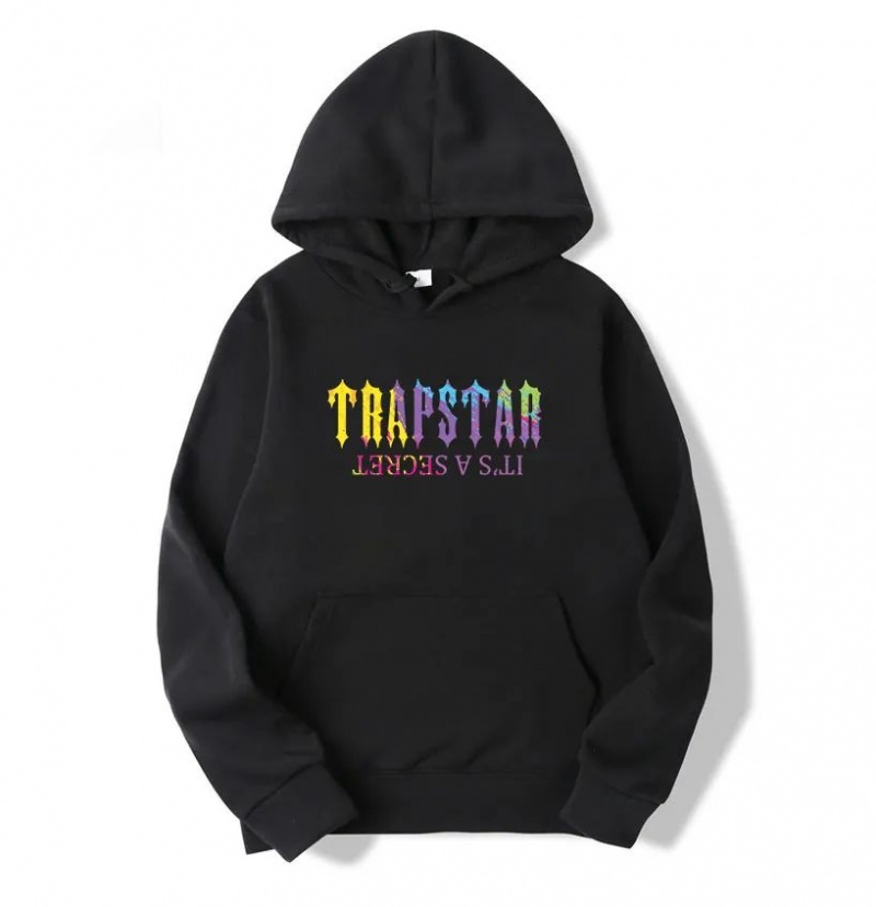 Trapstar It\'s a Secret Print Hoodie Herren Schwarz Schweiz | GV21-077