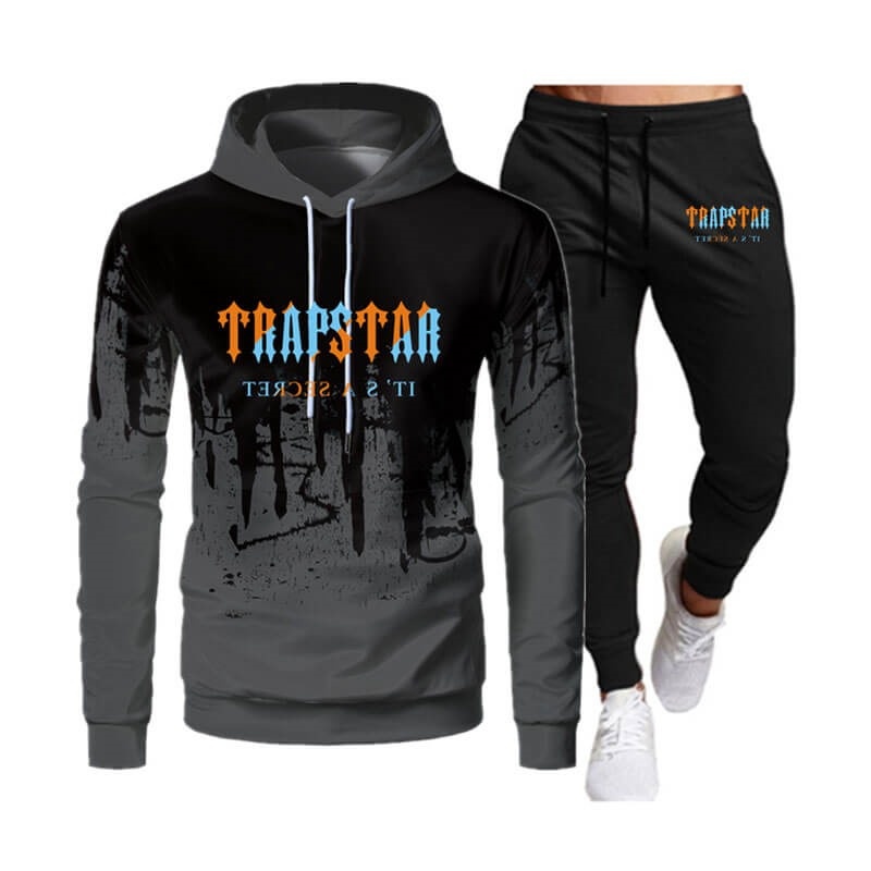 Trapstar It\'s a Secret Printed Logo Trainingsanzug Herren Grau Schweiz | FL31-519