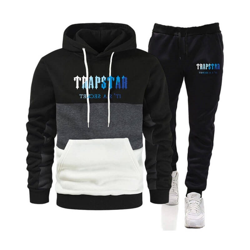 Trapstar Merch It\'s a Secret Printed Logo Trainingsanzug Herren Schwarz Schweiz | ZE22-238