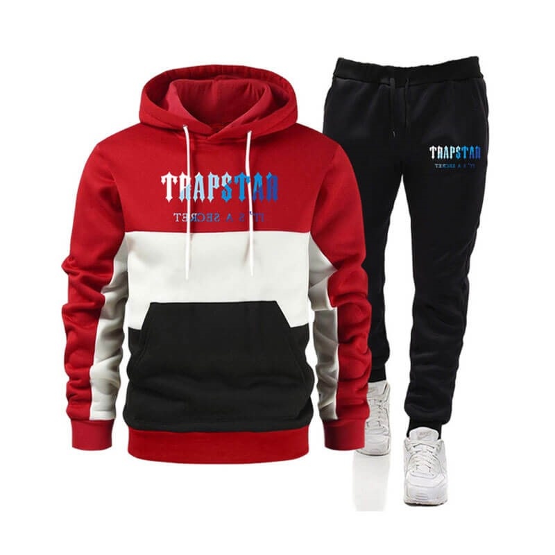 Trapstar Merch It\'s a Secret Printed Logo Trainingsanzug Herren Rot Schweiz | RL67-114