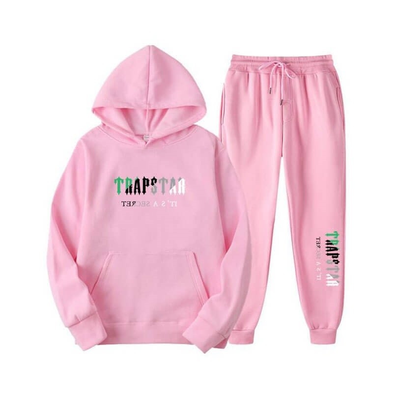 Trapstar Printed Autumn Winter Warm Sportswear Trainingsanzug Herren Rosa Schweiz | KC98-901