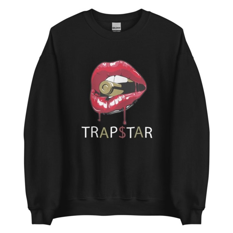 Trapstar Red Lips Sweatshirts Herren Rot Schwarz Schweiz | UL31-410