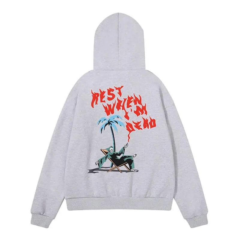 Trapstar Rest When I’m Dead Hoodie Herren Grau Schweiz | PD36-092