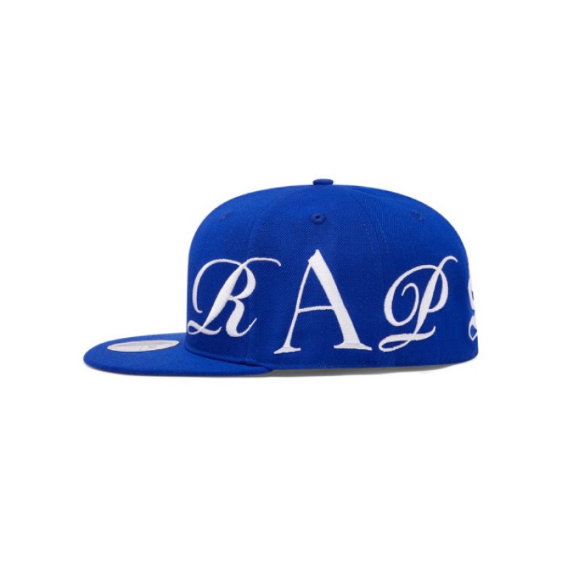 Trapstar Script Fitted Hüte Herren Blau Weiß Schweiz | SY39-500