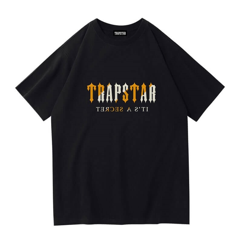 Trapstar Shinning Galaxy its a Secret T-shirts Herren Schwarz Schweiz | OC11-191